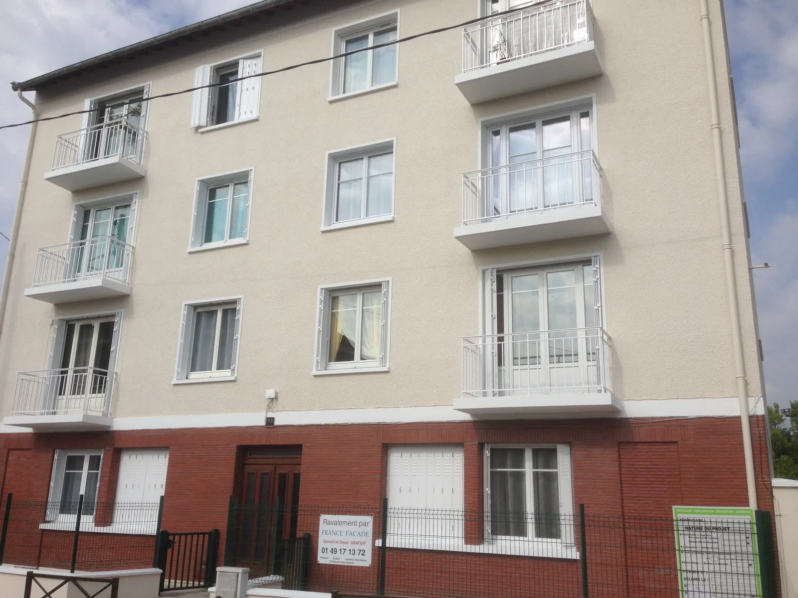 Ravalement de façade d'une copropriété — Argenteuil